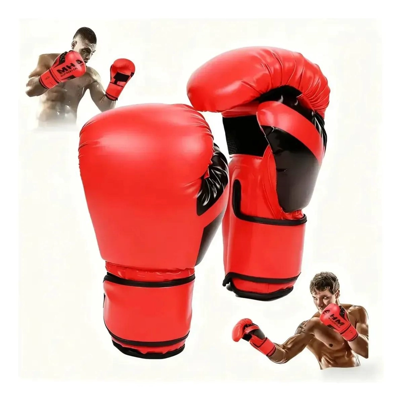 GUANTES DE BOXEO PARA KICKBOXING CON CIERRE DE VELCRO 10 OZ - 1