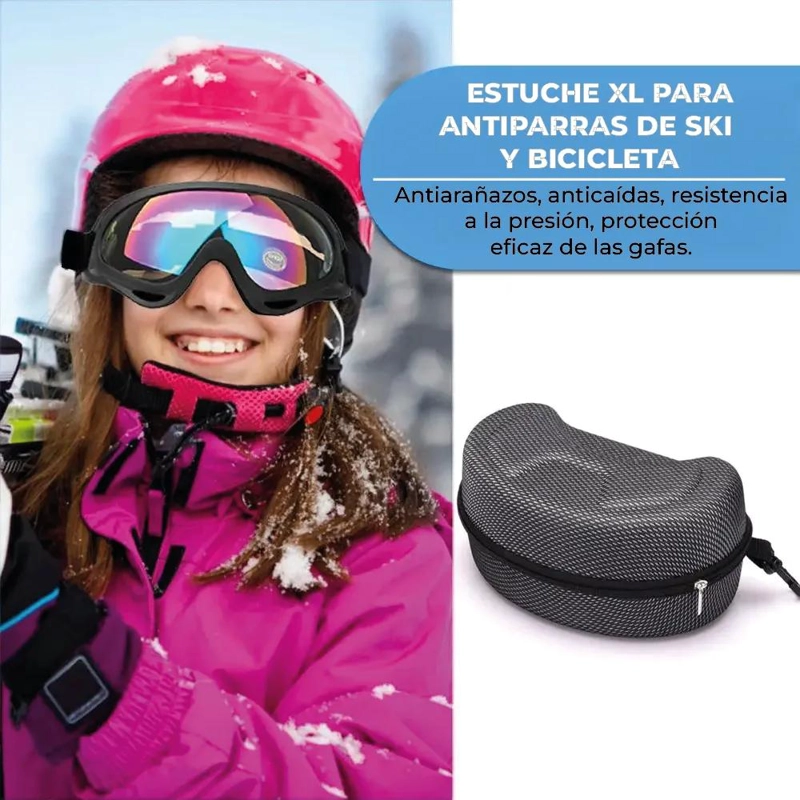 ESTUCHE RIGIDO EXTRA GRANDE PARA ANTIPARRAS DE SKI Y SNOWBOARD - 4