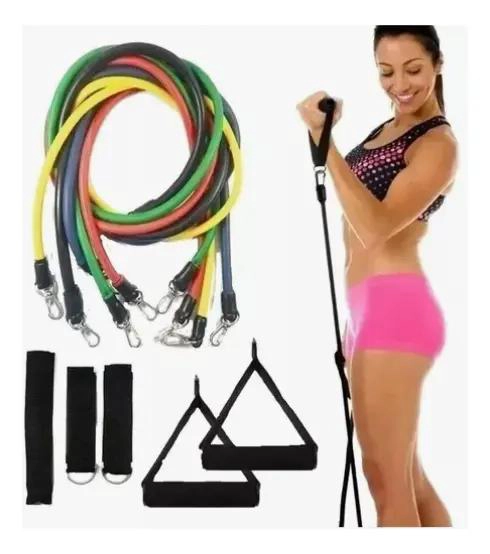SET COMPLETO DE BANDAS ELASTICAS PARA EJERCICIO CON 16 PIEZAS VARIADAS - 3