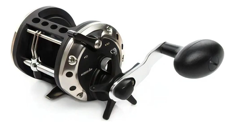 BOBINA PARA CARRETE DE PESCA CLASSIC PRO CLX-302LA COLOR NEGRO LADO DERECHO - 3