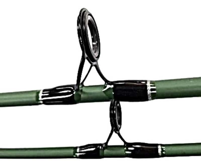 CAÑA DE PESCA SPINNING TOLTEN 1.65 METROS CON FIBRA DE VIDRIO Y 6 GUIAS - 2