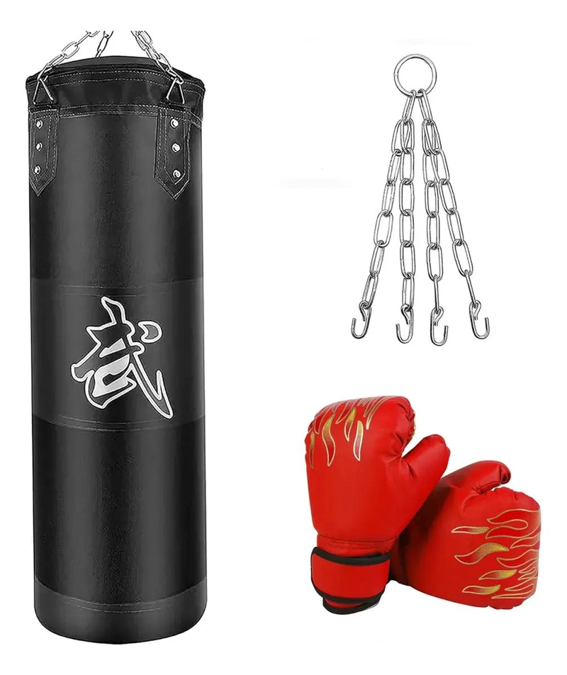 SACO DE BOXEO VACIO CON CADENAS PARA ENTRENAMIENTO PROFESIONAL - 1
