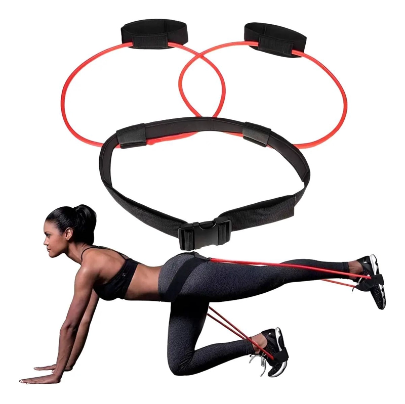 CINTURON DE RESISTENCIA AJUSTABLE PARA ENTRENAMIENTO FISICO Y REHABILITACION - 1