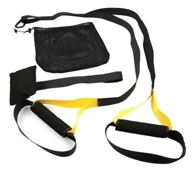 KIT COMPLETO DE ENTRENAMIENTO CON BANDAS Y CINTAS DE SUSPENSION PARA EJERCICIOS - 1