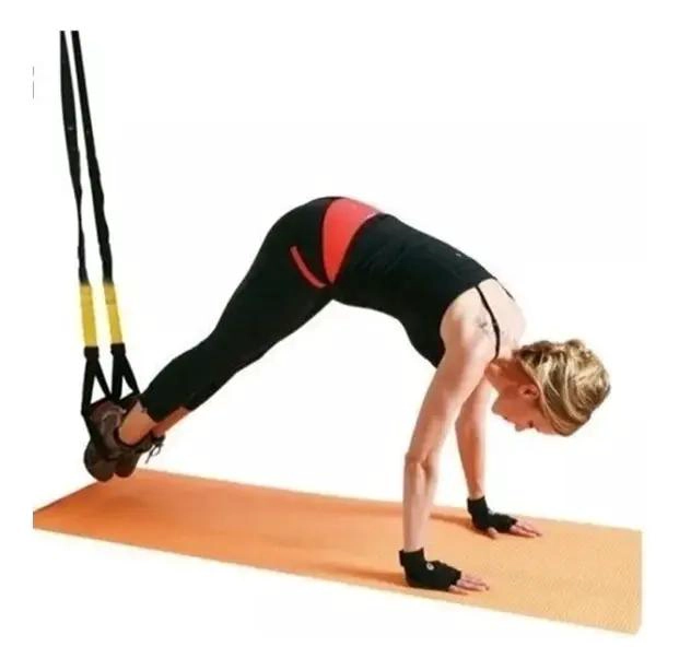 KIT COMPLETO DE ENTRENAMIENTO CON BANDAS Y CINTAS DE SUSPENSION PARA EJERCICIOS - 3
