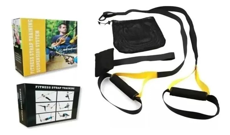 KIT COMPLETO DE ENTRENAMIENTO CON BANDAS Y CINTAS DE SUSPENSION PARA EJERCICIOS - 4
