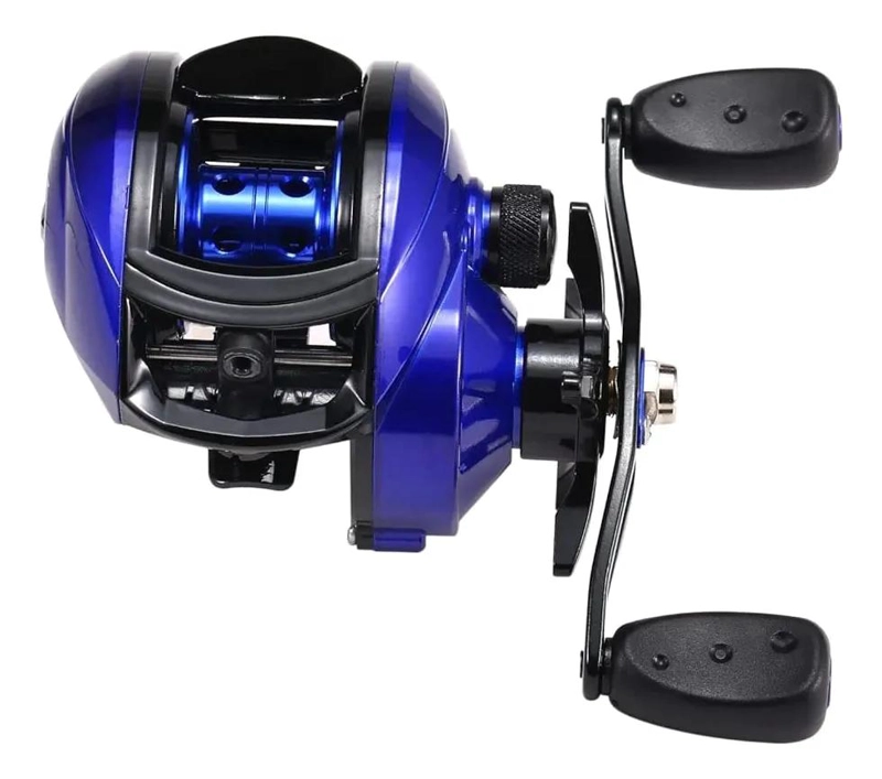 CARRETE DE PESCA BAITCASTING PERFIL BAJO CON MANILLA DERECHA - 1