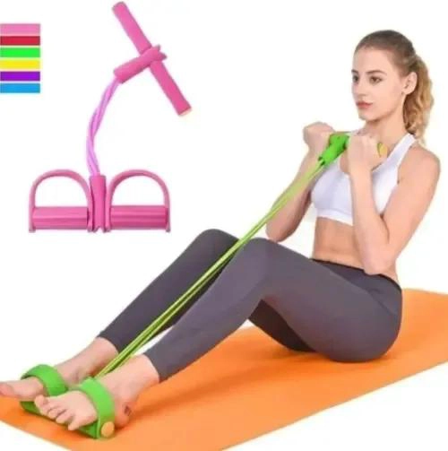 BANDA ELASTICA CON PEDESTAL PARA EJERCICIOS EN COLOR AZUL - 2