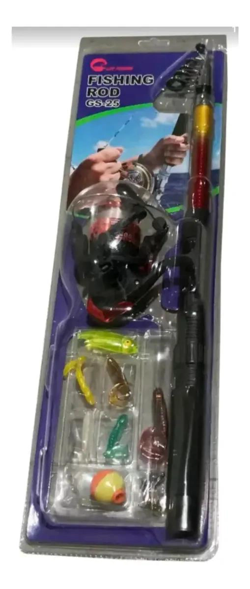 SET COMPLETO DE CAÑA PARA PESCAR CON CARRETE DE 210 CM - 3