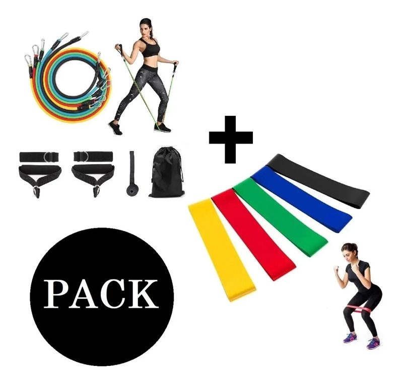 SET COMPLETO DE LIGAS Y BANDAS DE RESISTENCIA PARA EJERCICIOS - 3