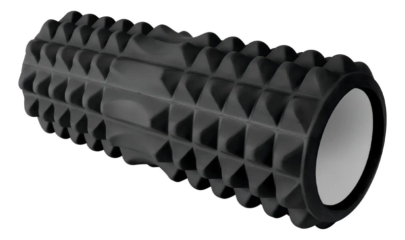RODILLO DE MASAJE EN GOMA EVA NEGRO 33X13 CM SOPORTE HASTA 250 KG - 2