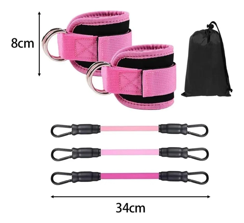 BANDAS ELASTICAS DE RESISTENCIA PARA EJERCICIOS DE TOBILLO Y PIERNAS - 3
