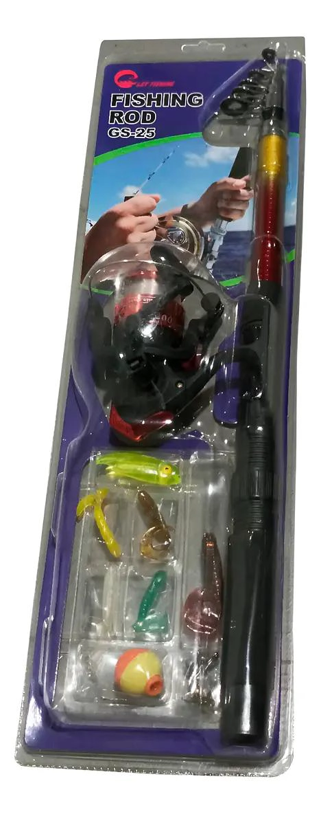 KIT COMPLETO DE PESCA CON CAÑA DE 210 CM Y ACCESORIOS VARIADOS - 2
