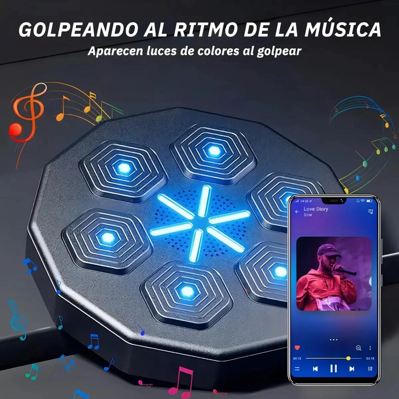 MAQUINA DE BOXEO ELECTRONICA CON FUNCION MUSICAL Y SENSORES DE IMPACTO - 4