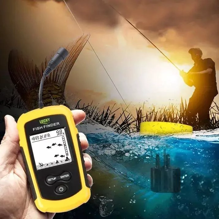 ECOSONDA PORTATIL PARA PESCA CON ALCANCE DE 100 METROS Y BUSCADOR DE PECES - 3