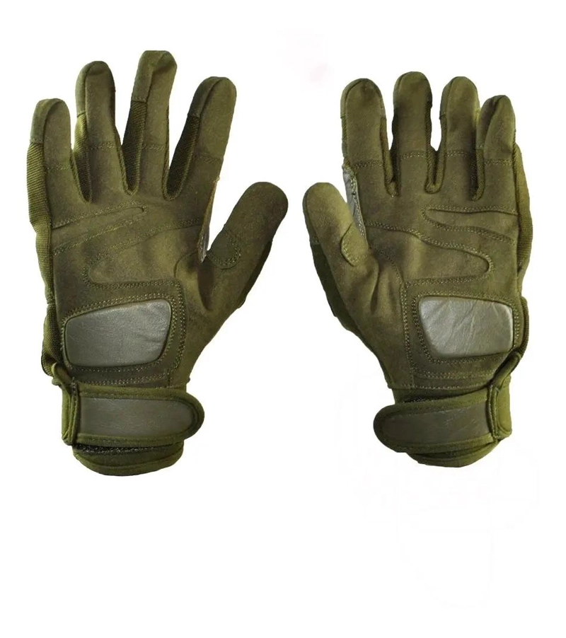 GUANTE TACTICO CON PROTECCION EN COLOR VERDE PARA USO RESISTENTE - 2