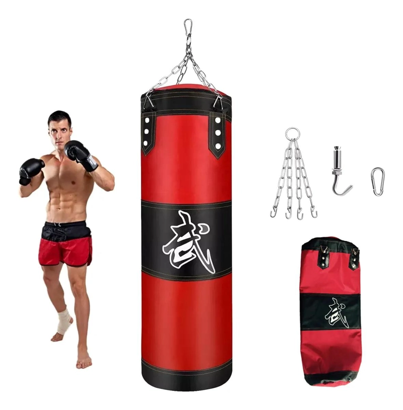 SACO DE BOXEO RESISTENTE PARA ENTRENAMIENTO Y FITNESS EN CASA - 1