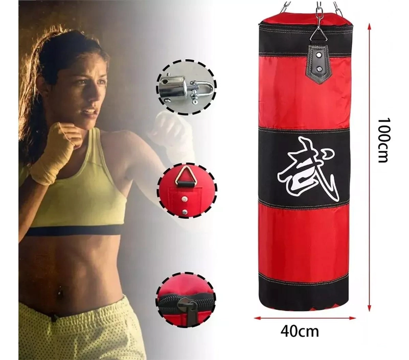 SACO DE BOXEO RESISTENTE PARA ENTRENAMIENTO Y FITNESS EN CASA - 2