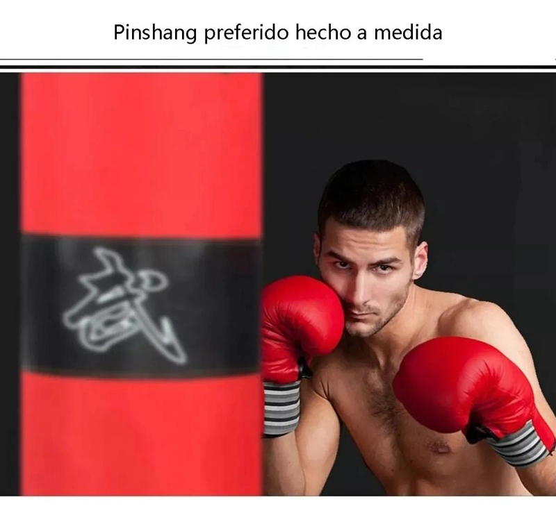 SACO DE BOXEO RESISTENTE PARA ENTRENAMIENTO Y FITNESS EN CASA - 4