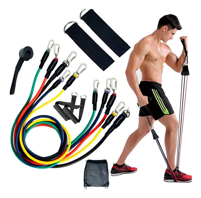 KIT DE BANDAS ELASTICAS CON 5 NIVELES DE TENSION PARA ENTRENAMIENTO - 1