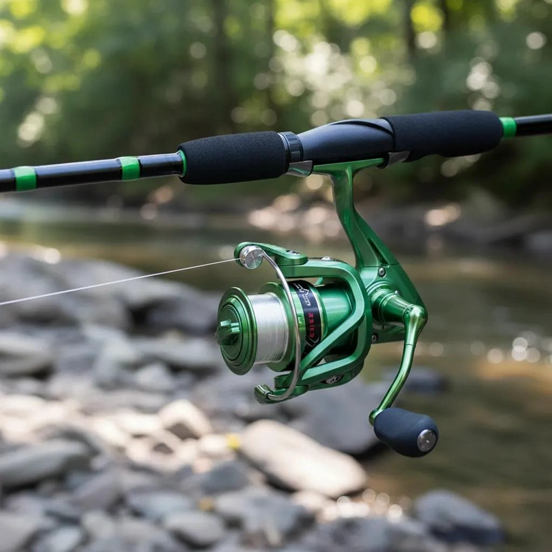 COMBO DE PESCA CON SEÑUELO DE 1.95 CM Y CARRETE 2500 - 2