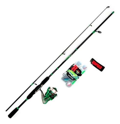 COMBO DE PESCA CON SEÑUELO DE 1.95 CM Y CARRETE 2500 - 3