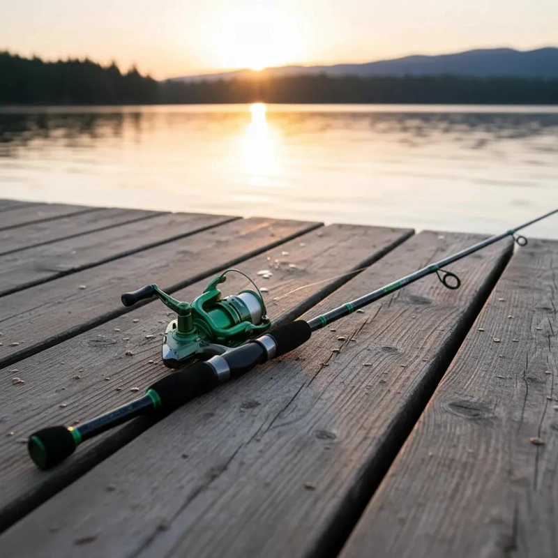 COMBO DE PESCA CON SEÑUELO DE 1.95 CM Y CARRETE 2500 - 4