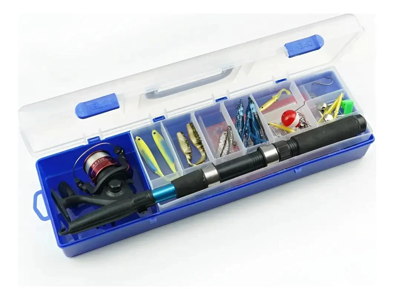 KIT COMPLETO DE PESCA CON CAÑA TELESCOPICA, CARRETE Y ACCESORIOS ESENCIALES - 1