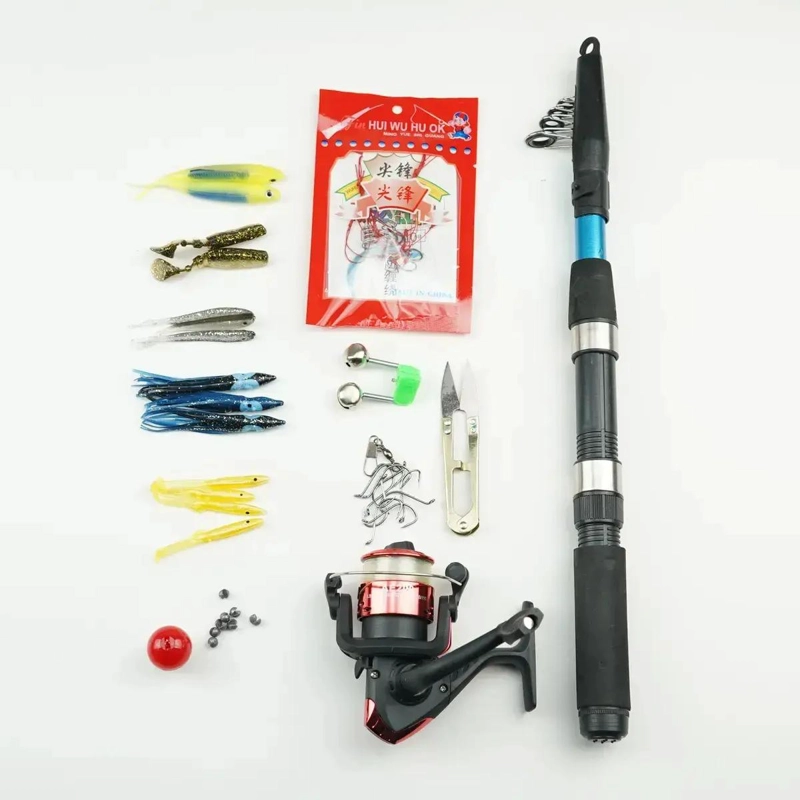 KIT COMPLETO DE PESCA CON CAÑA TELESCOPICA, CARRETE Y ACCESORIOS ESENCIALES - 2