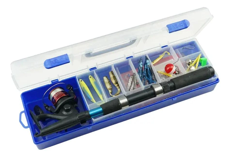 KIT COMPLETO DE PESCA CON CAÑA TELESCOPICA, CARRETE Y ACCESORIOS ESENCIALES - 4