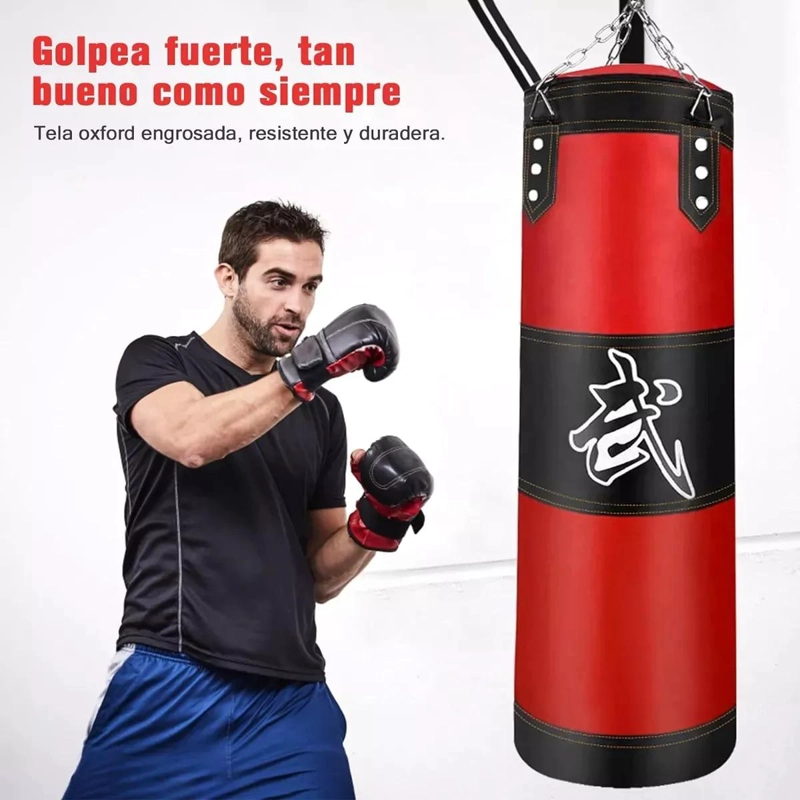 SACO DE BOXEO RESISTENTE PARA ENTRENAMIENTO Y FITNESS EN CASA - 5