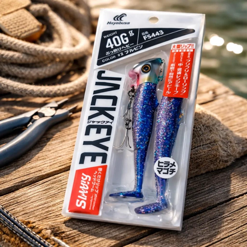 SEÑUELO DE PESCA DE VINILO JAPONE S JACK EYE FLIFRIED 40 GRAMOS - 1