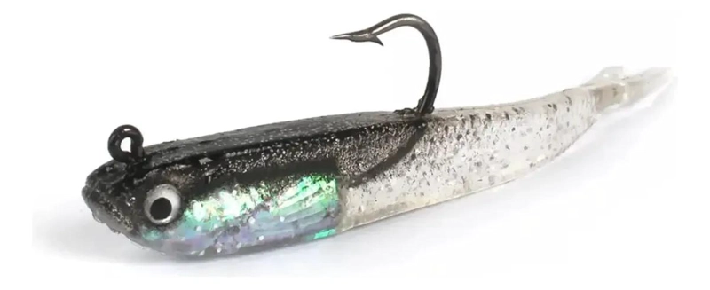 SET DE 10 SEÑUELOS DE PESCA DE PLASTICO BLANDO CON ANZUELO AFILADO - 2