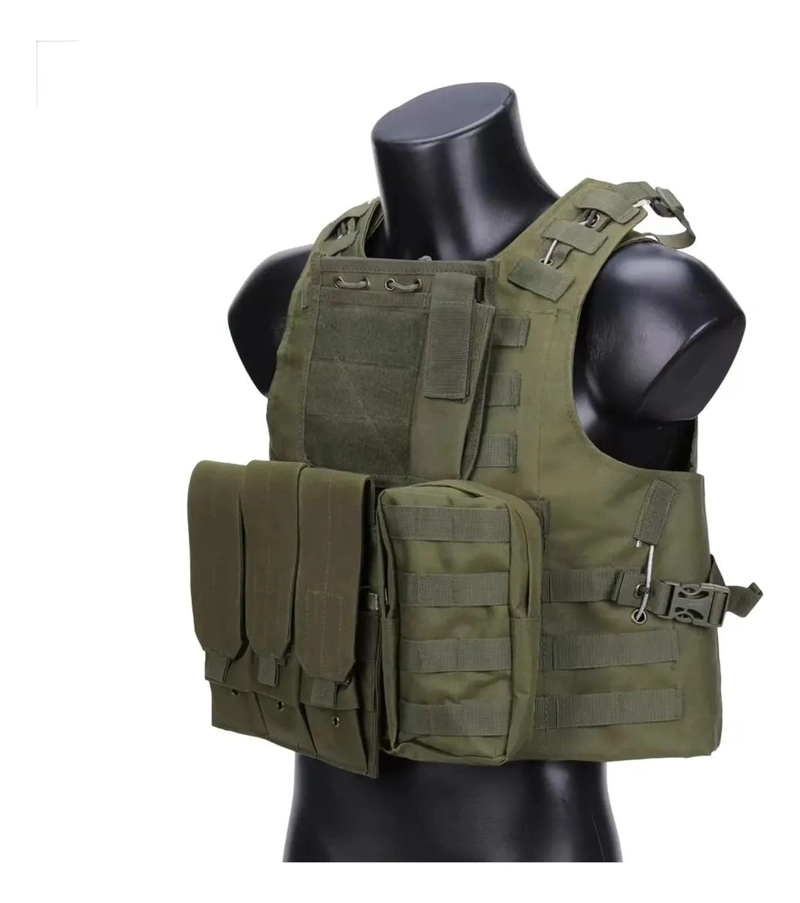 CHALECO TACTICO RESISTENTE PARA ACTIVIDADES AL AIRE LIBRE Y SEGURIDAD - 1