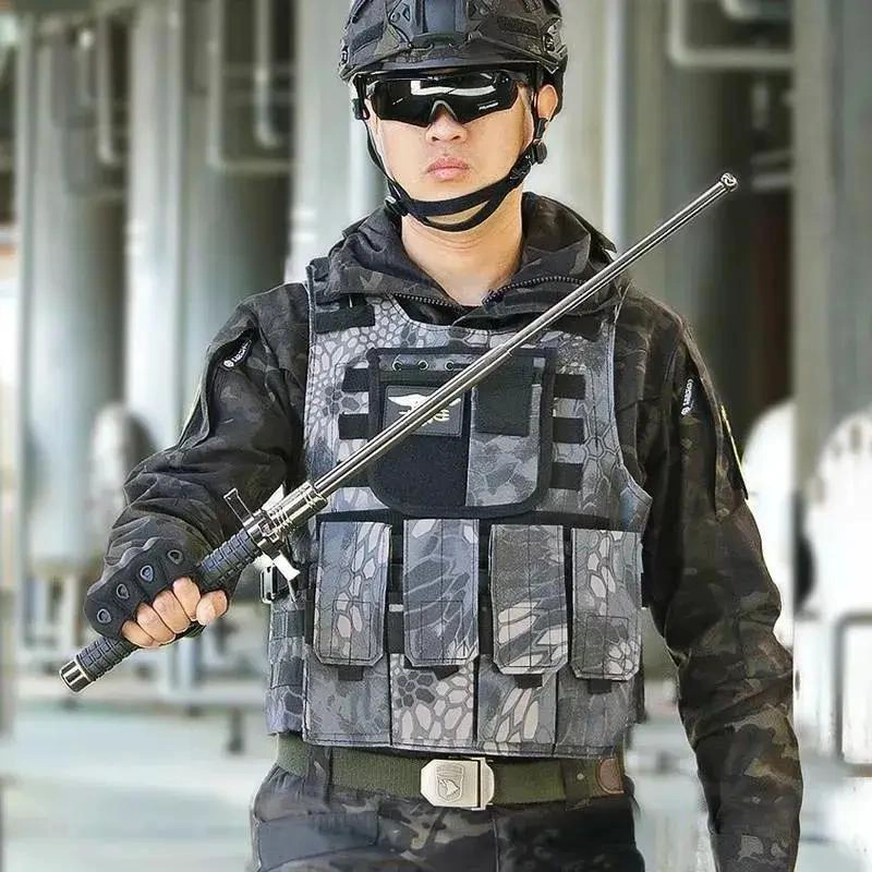 BASTON RETRACTIL DE AUTODEFENSA CON LONGITUD DE 101 CM - 4