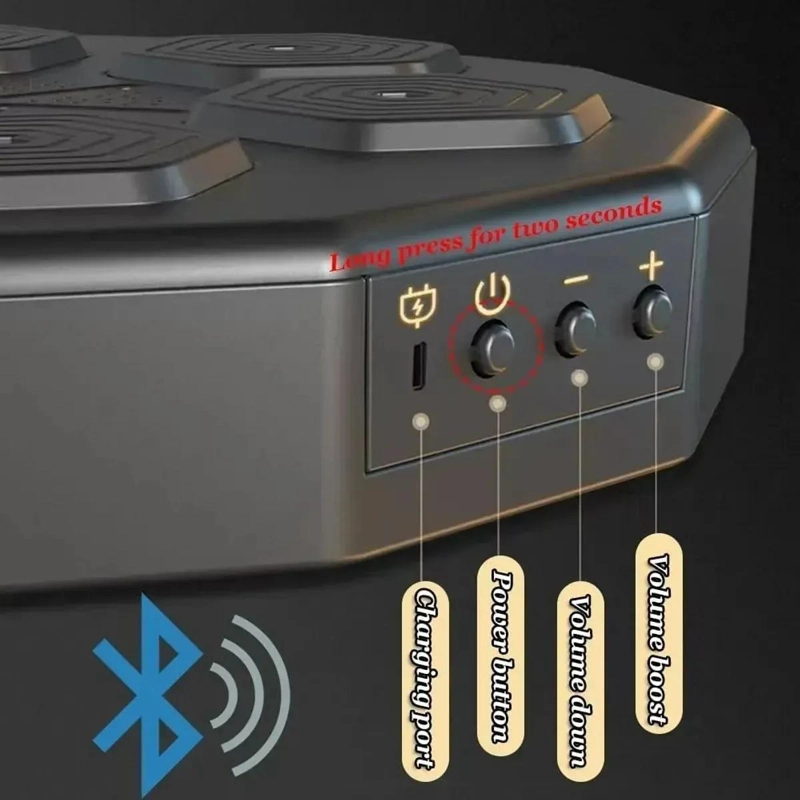 MAQUINA DE BOXEO CON FUNCION MUSICAL BLUETOOTH Y GUANTES INCLUIDOS - 2