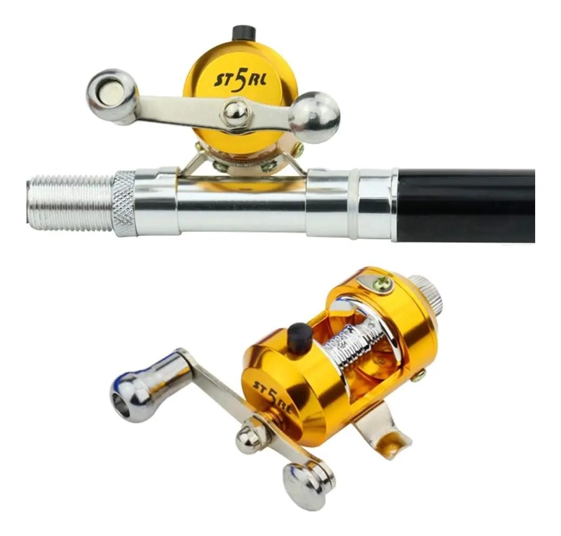 KIT DE CAÑA DE PESCAR TELESCOPICA COMPACTA EN FORMA DE BOLIGRAFO - 3