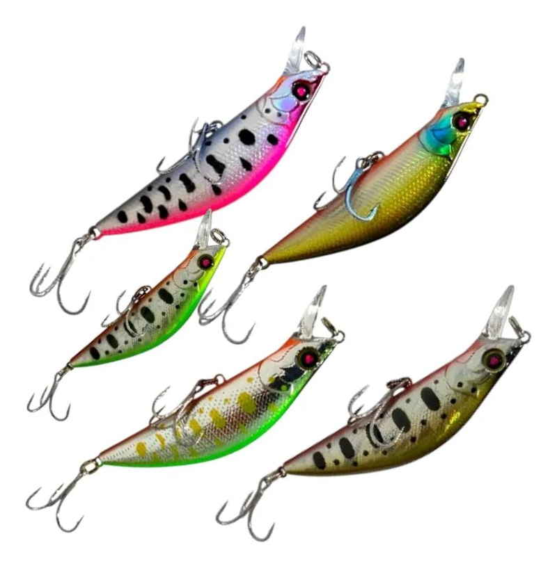 PACK DE 5 SEÑUELOS DE PESCA RIO 4.7 GRAMOS COLORES VARIADOS - 2