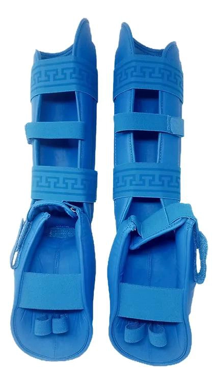 CANILLERA PARA KARATE KUMITE COLOR AZUL TALLA L PROTECCION Y COMODIDAD - 1