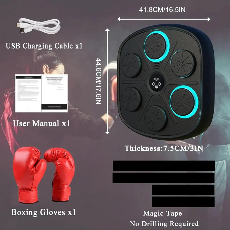 GUANTES PARA BOXEO ADULTOS CON DISEÑO ELECTRONICO PARA ENTRENAMIENTO - 3