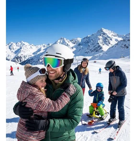 ANTIPARRAS PARA ESQUI Y SNOWBOARD CON LENTE ESPEJADO IRIDIUM BLANCO - 3
