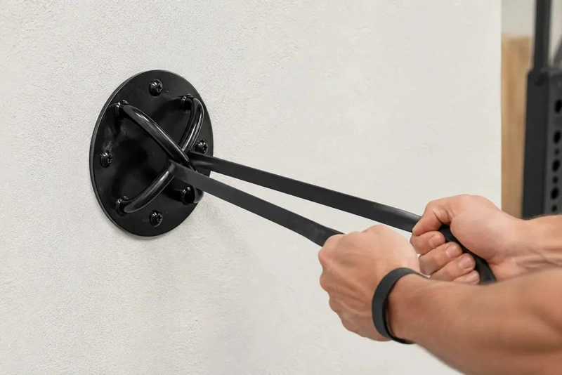 SOPORTE DE ANCLAJE PARA PARED O TECHO PARA BANDAS Y SACO DE BOXEO - 4