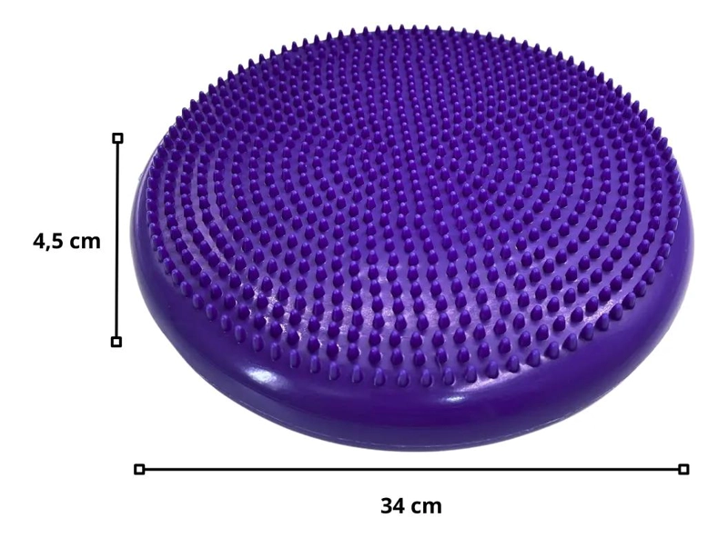 DISCO DE EQUILIBRIO ANTIDESLIZANTE COLOR VIOLETA DE 34 CM - 2