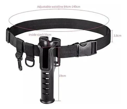 SOPORTE PARA CAÑA DE PESCAR CON CINTURON AJUSTABLE PARA PESCADORES - 4