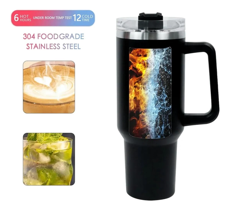 VASO TE RMICO DE ACERO INOXIDABLE PARA BEBIDAS FRIAS Y CALIENTES 1.2 LITROS - 2