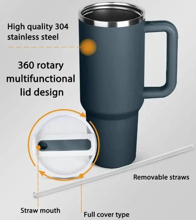 VASO TE RMICO DE ACERO INOXIDABLE PARA BEBIDAS FRIAS Y CALIENTES 1.2 LITROS - 3