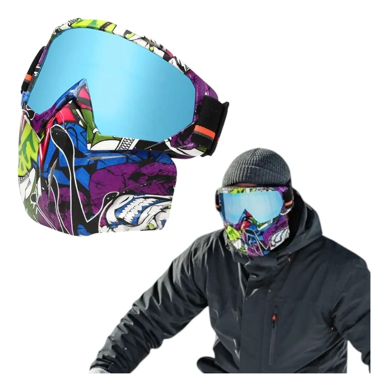 GENÉRICO ANTIPARRAS PARA DEPORTES DE NIEVE Y MOTOCROSS CON PROTECCION FACIAL