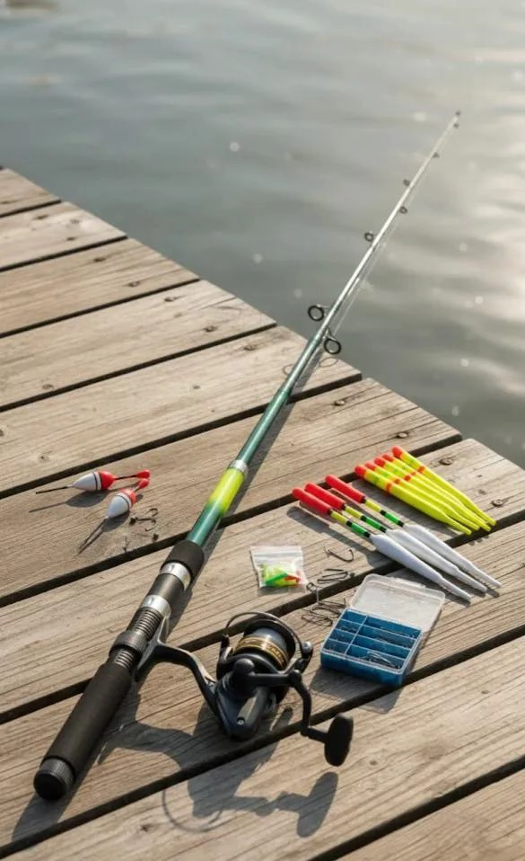 SET COMPLETO DE PESCA CON CAÑA, CARRETE Y ACCESORIOS FLEXIBLES - 2