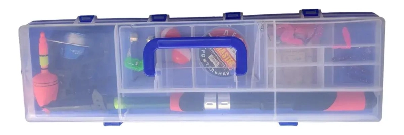 SET DE PESCA CON CAÑA TELESCOPICA, CARRETE Y MOSQUERO PARA PESCA - 3