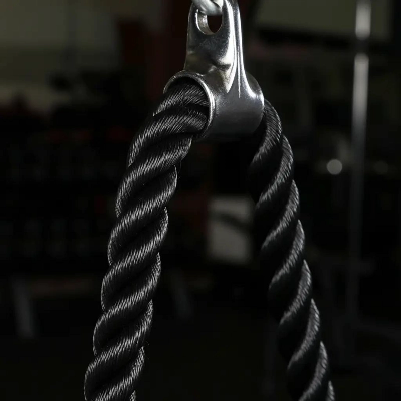 CUERDA PARA EJERCICIOS DE TRICEPS Y BICEPS CON POLEA PARA FITNESS - 5